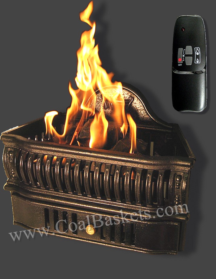 Aspen Gas Coal Burner in Classic cast Iron Basket