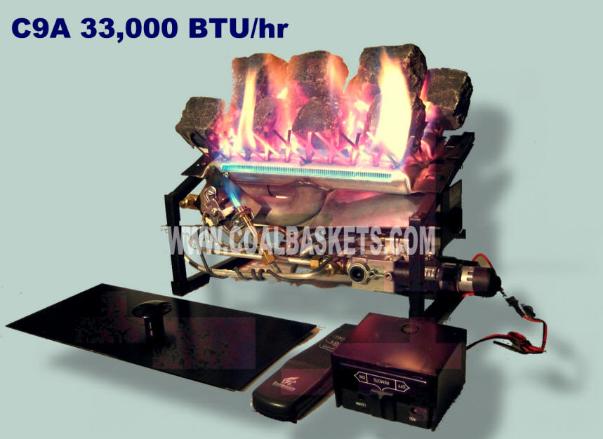 Rasmussen C9A Coal Basket  burner with variable remote valve